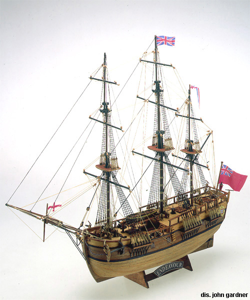 The Modeller S Workshop Mamoli Mv Hms Endeavour James Cooks Bark Scale Wood Ship Kit